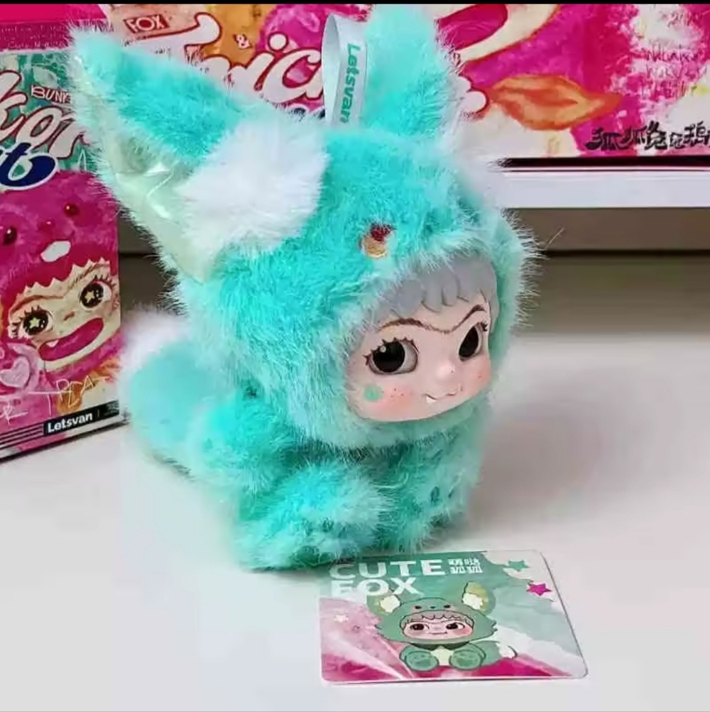 Wakuku Fox & Bunny Trick Or Treat Series Plush - NIB - Cute Fox - Picture 3 of 7